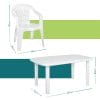 set tavolo e sedie misure Misure tavolo e sedia da giardino in plastica
