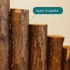 staccionata-materiale Dettaglio legno naturale di qualità per staccionata decorativa natalizia