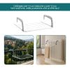 stendibiancheria a 7 fili dettagli Stendibiancheria da balcone o termosifone regolabile con manici in plastica