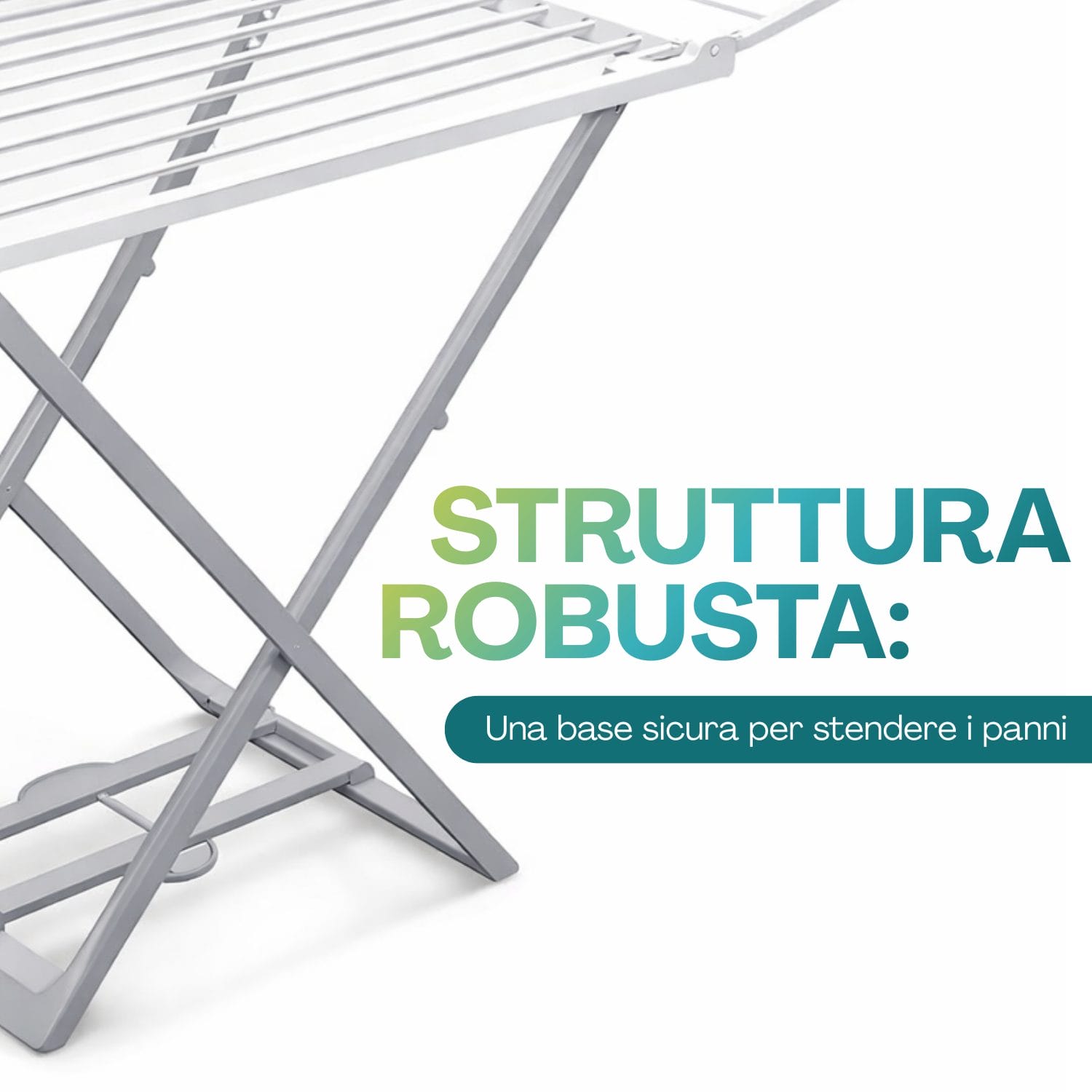 stendibiancheria alicante resina struttura Stendibiancheria pieghevole in resina con struttura robusta e stabile