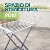 stendibiancheria, spazio di stenditura Stendibiancheria con spazio di stenditura totale di 20 metri