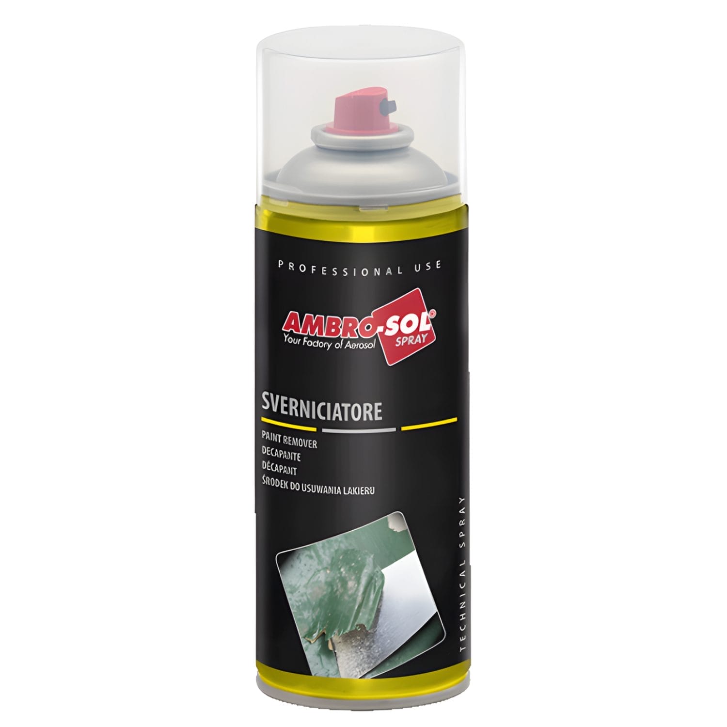 Sverniciatore spray Ambro-Sol 400 ml rimuovi vernice professionale Made in Italy