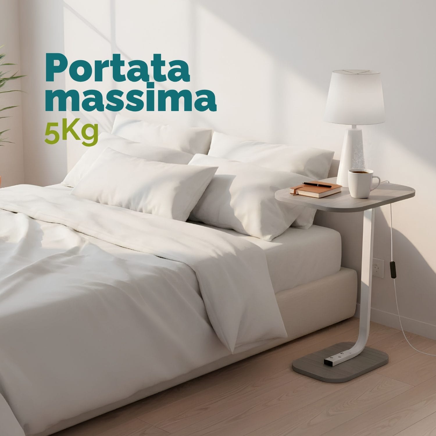 tavolino per divano portata Tavolino da divano con portata 5 kg ideale come supporto pc e colazione a letto