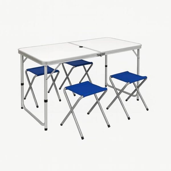 Tavolo Richiudibile Da Campeggio SogesPower - Design A Valigetta Con Maniglia, 76x50 Cm Tavolo Pieghevole - Foto 5