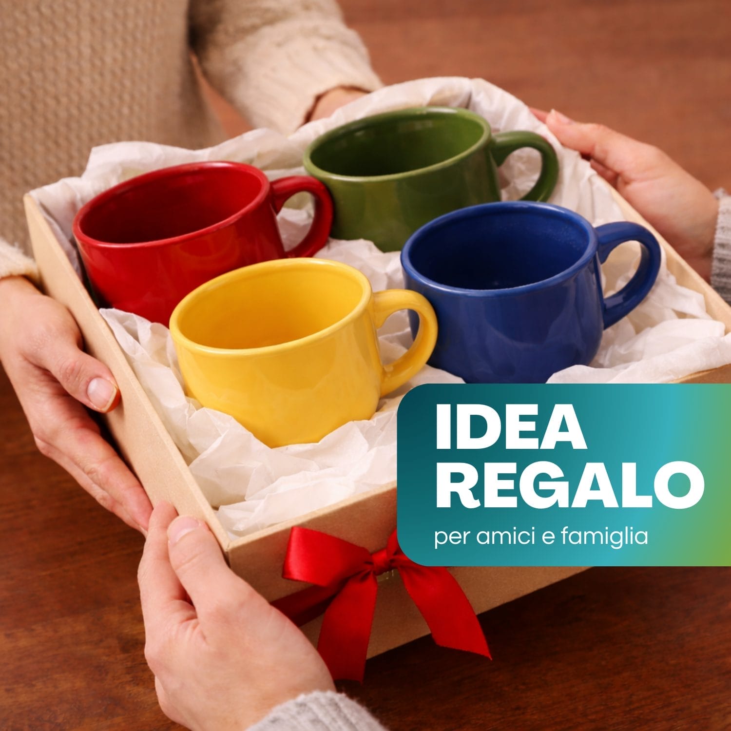 tazze colorate 450ml regalo Set tazze colorate 450 ml idea regalo per casa amici e famiglia