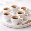 tazzine bianche 80ml vassoio Set tazzine caffè bianche 80 ml con espresso ideale per colazione