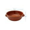 Tegamino terracotta diametro 14 cm altezza 6 cm con manici resistenti