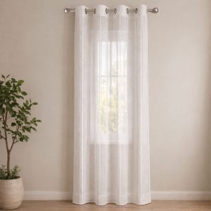 Tenda Filtrante con Occhielli in Metallo 140&times;280 cm