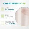 tenda bianca caratteristiche Tenda bianca 100% poliestere semi coprente resistente agli strappi