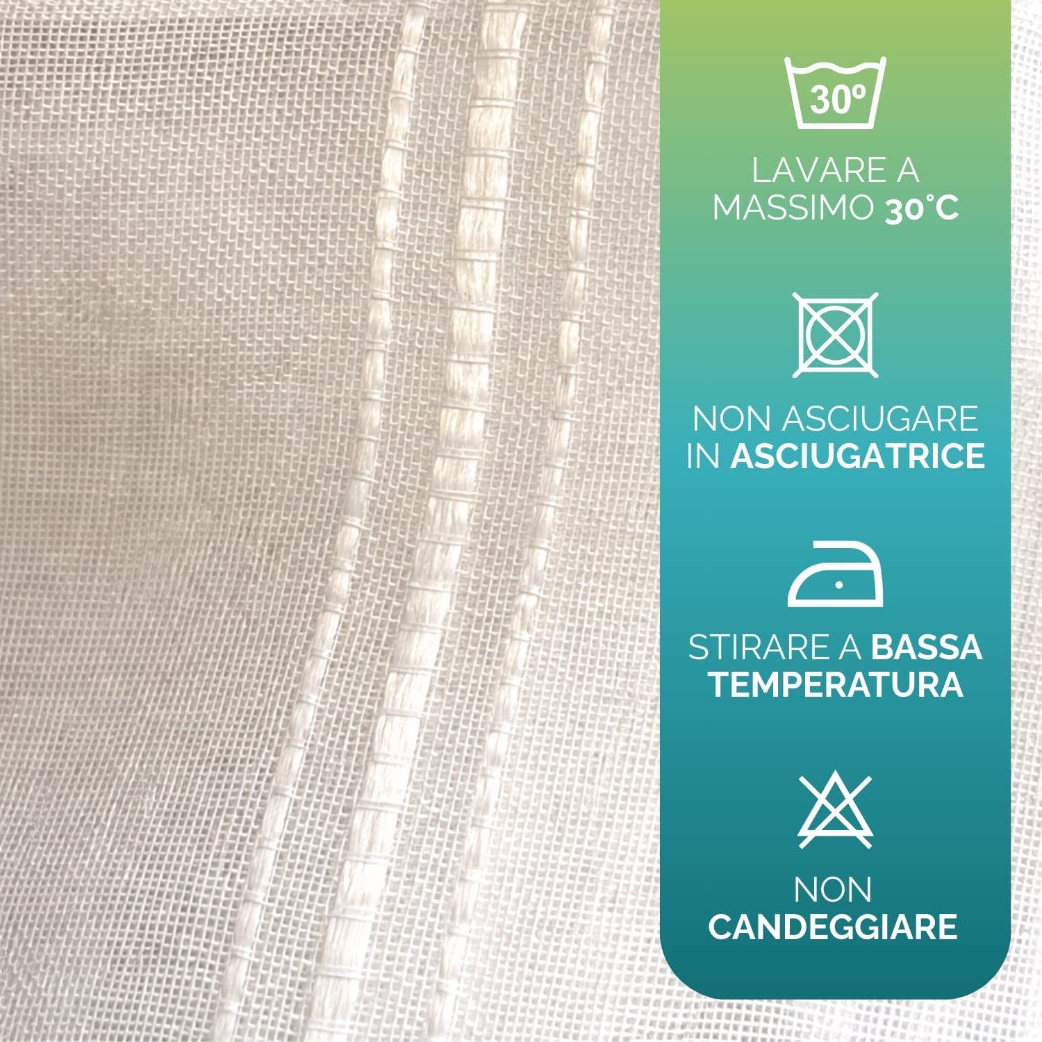 tenda bianca tessuto