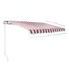 tende da sole barra quadrata 3x2 misure bordeaux Tenda da Sole a Barra Quadra Bordoux da 300×200 cm