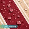 tende da sole barra quadrata 4x3 impermeabile bordeaux Tessuto tenda da sole impermeabile con gocce d'acqua effetto idrorepellente