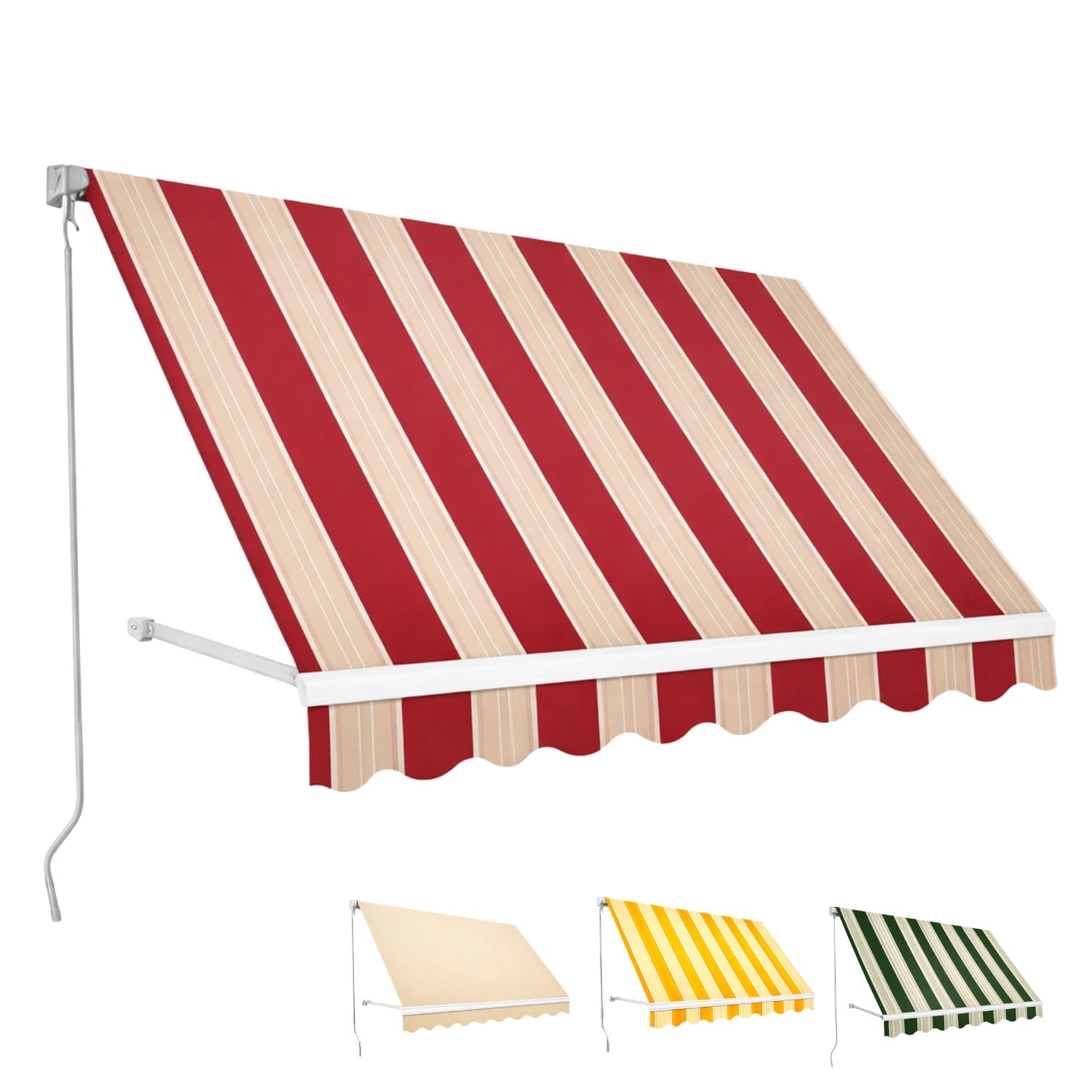 tende senza cassone bordeaux Tenda da sole rosso bordoux senza cassonetto balcone