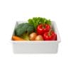 vaschetta-bianca-principale Contenitore alimentare bianco 15 litri con verdure fresche broccoli carote peperoni