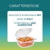vaschette in plastica 500ml caratteristiche Vaschetta in PET per alimenti made in Italy conforme al contatto alimentare