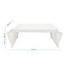 vassoio bianco multifunzione misure Vassoio da letto multifunzione 53x32 cm con altezza regolabile fino a 25 cm