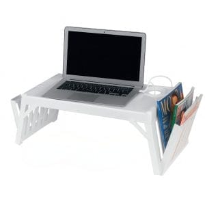 Vassoio da letto bianco da 53×32 cm