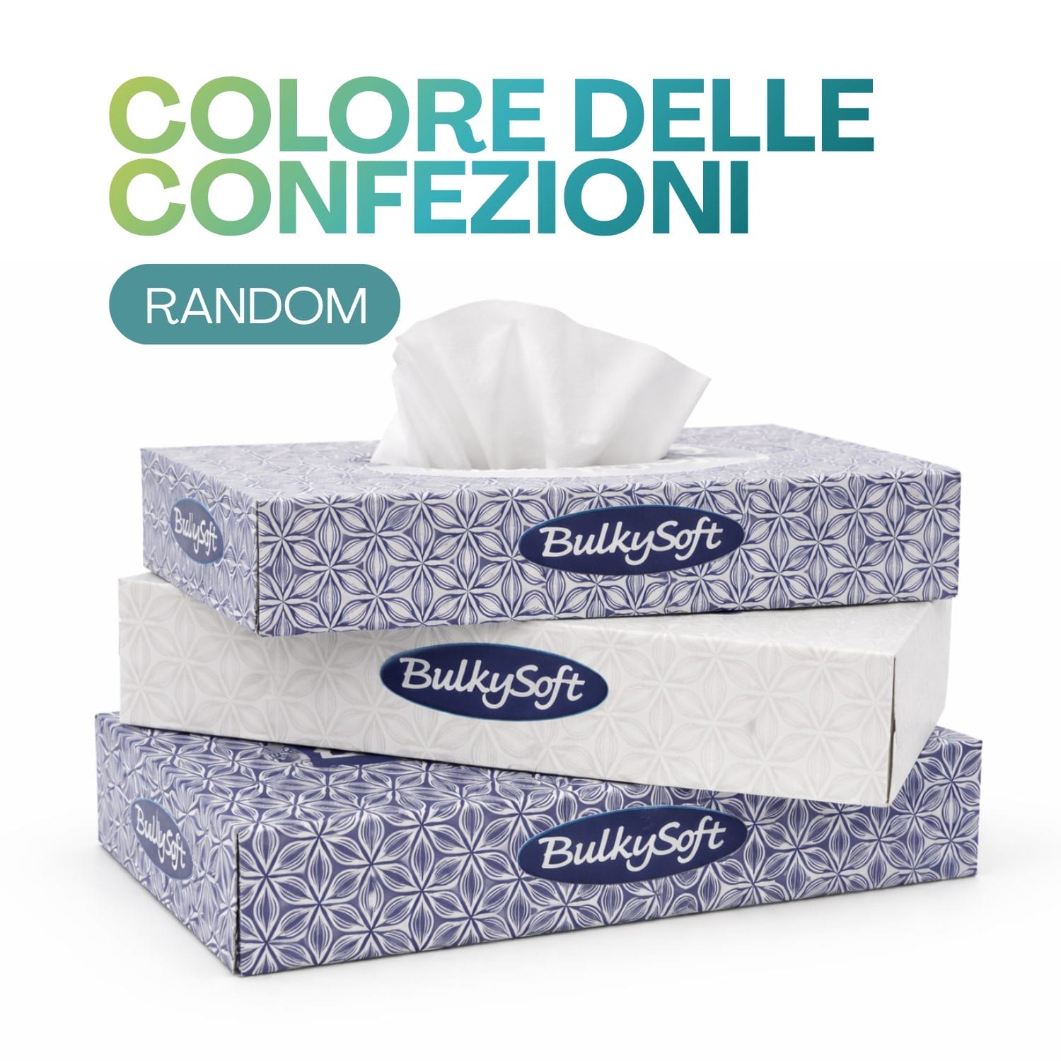 Scatole fazzoletti velina colore confezione casuale BulkySoft