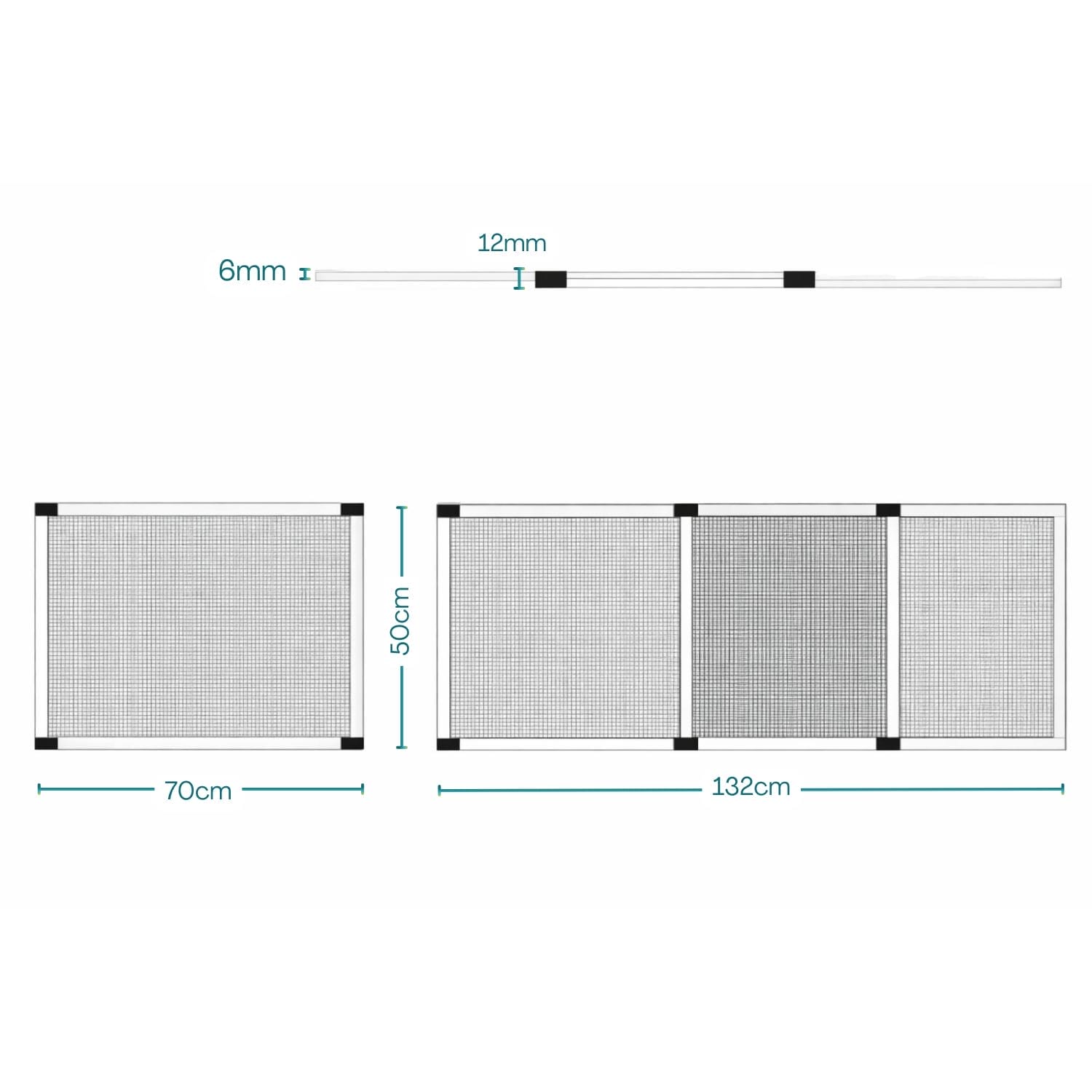 zanzariera estensibile misure Zanzariera estensibile universale 50x70-132 cm facile montaggio